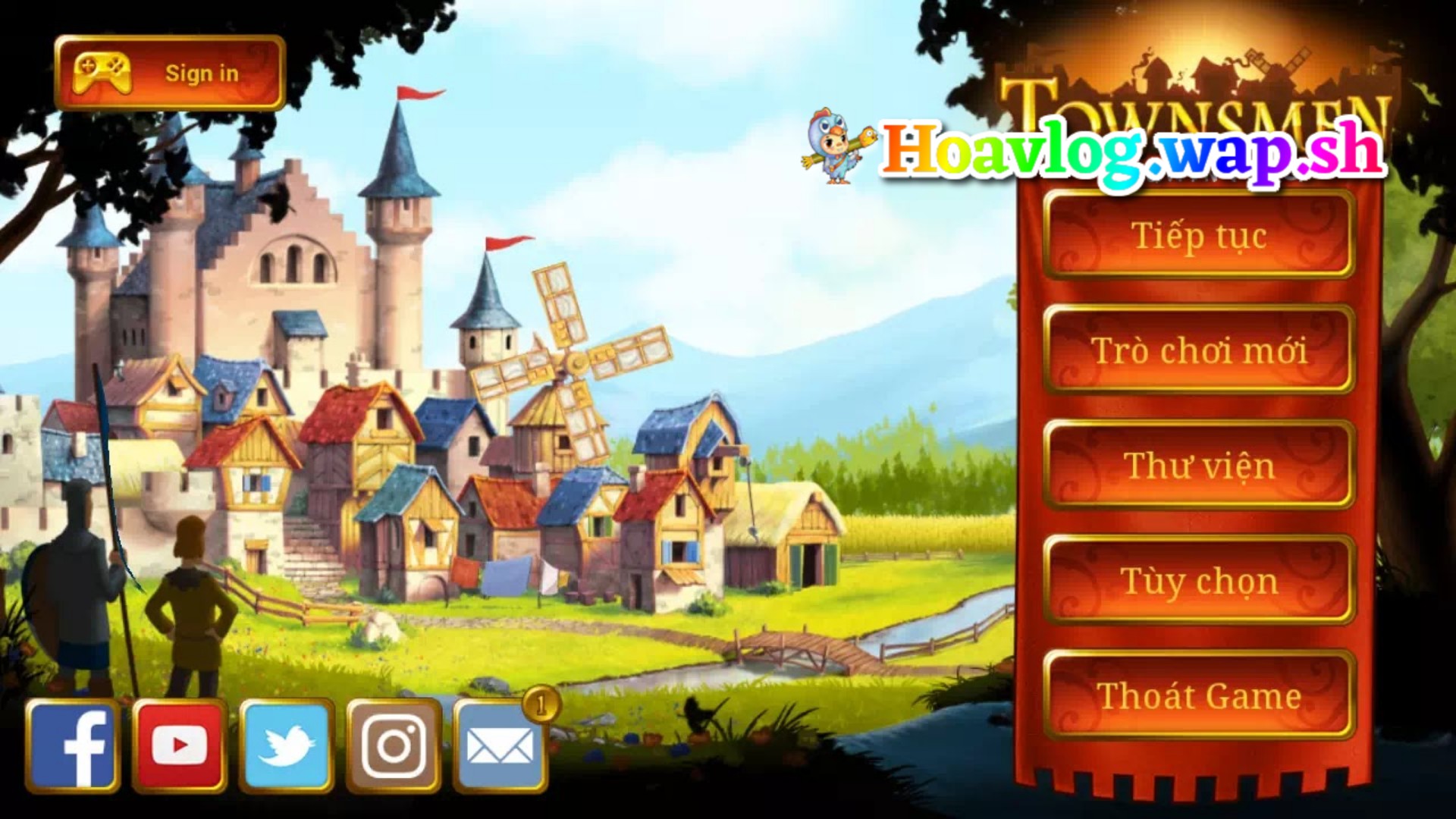 HoaVlog - Game Townsmen HD mod vàng & Việt hóa – Game xây dựng đế chế Android