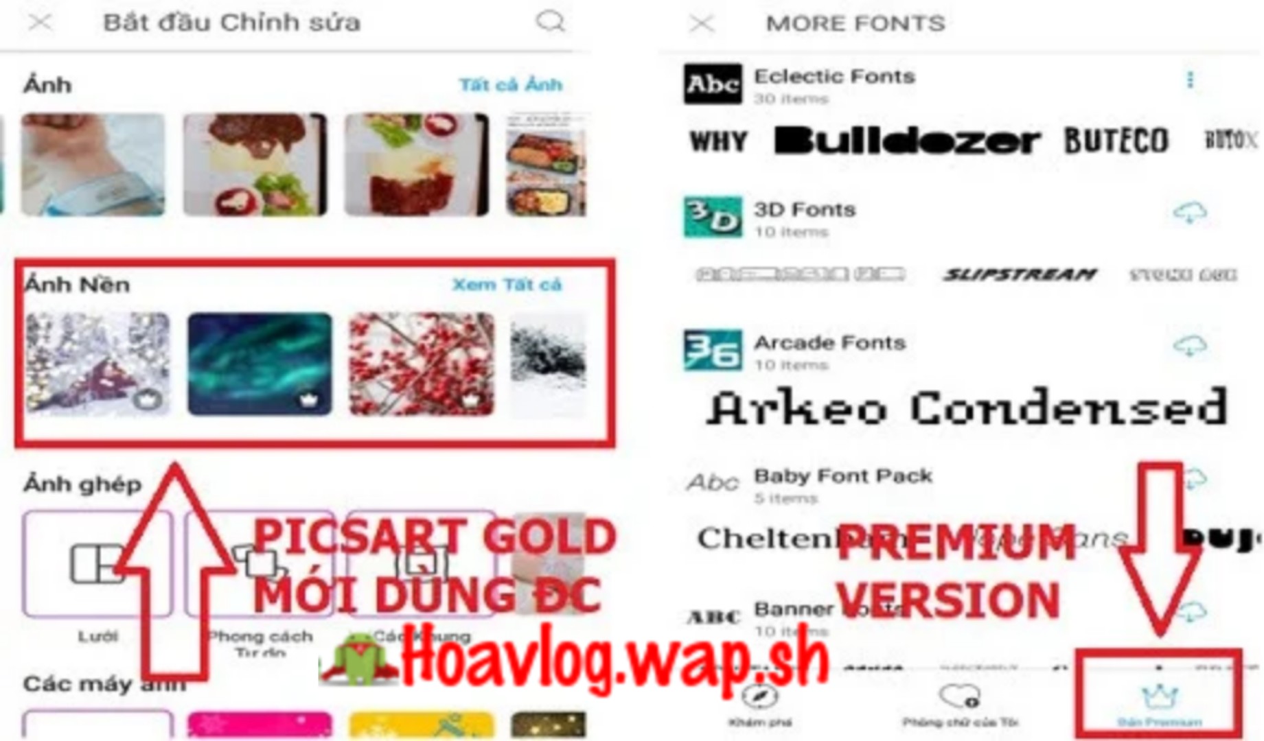 HoaVlog - Tải PicsArt Full Gold VerSion Mod Không Quảng Cáo - Ứng Dụng Chỉnh Sửa Ảnh