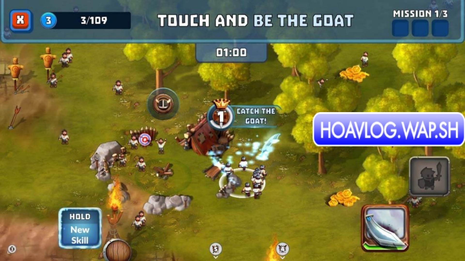 HoaVlog - Game Tiny Armies hack kim cương - Quân đội tí hon cho Android