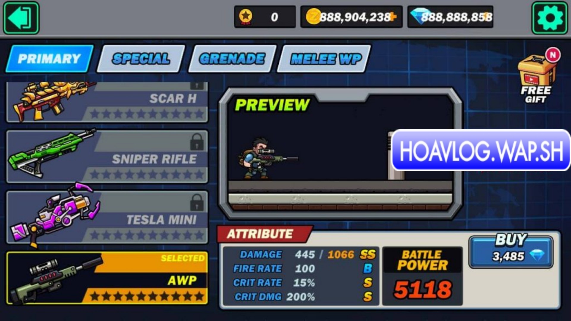 HoaVlog - Game Gun Brothers hack kim cương - Hack Metal Commando siêu đẹp cho Android