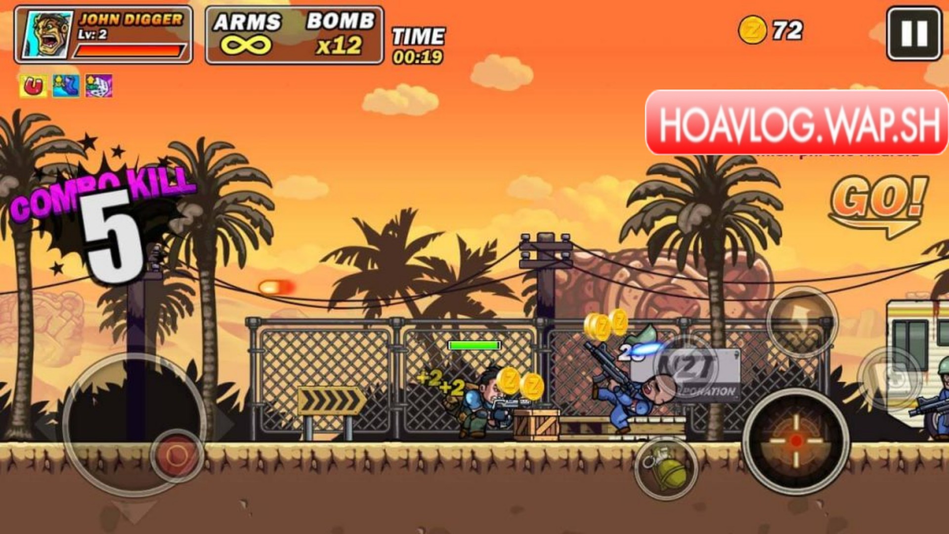 HoaVlog - Game Gun Brothers hack kim cương - Hack Metal Commando siêu đẹp cho Android