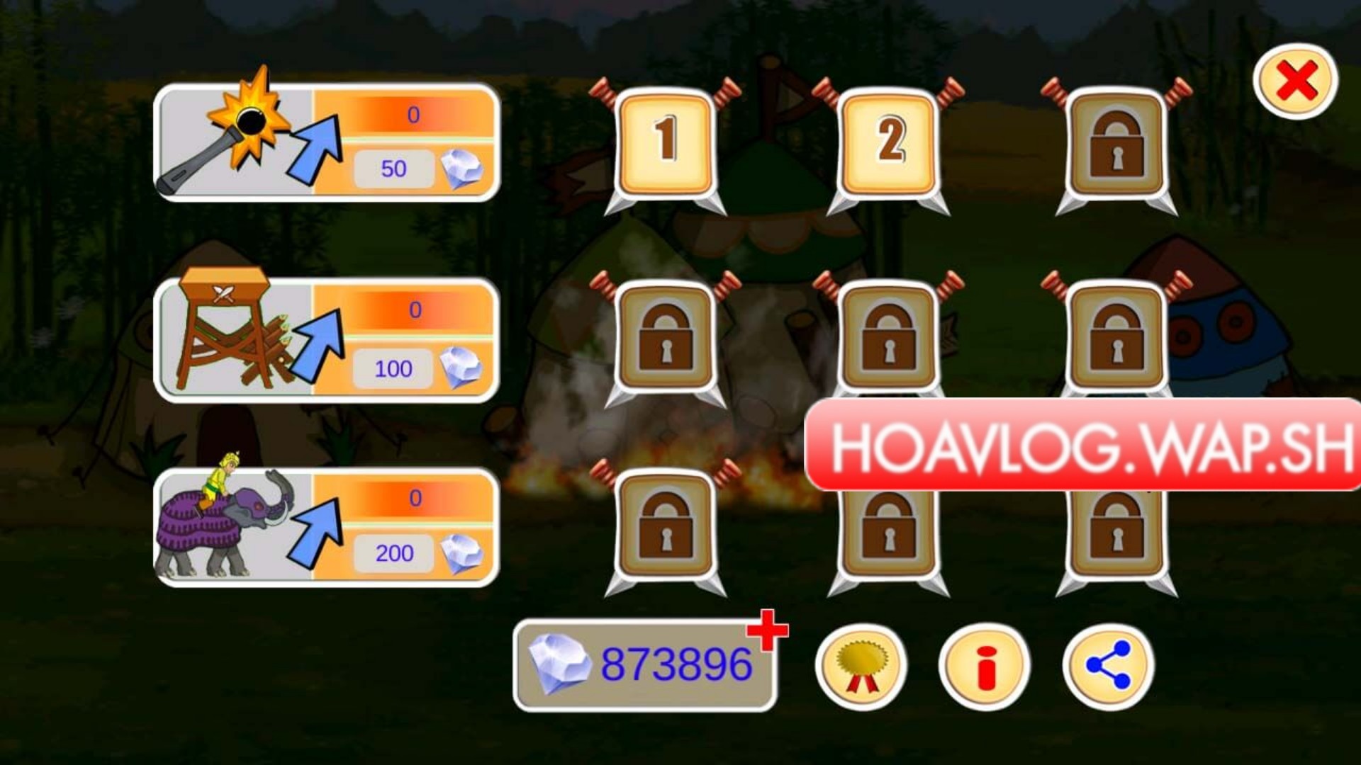 HoaVlog - Game đế chế VN Hack : Game Phòng Thủ Bảo Vệ Căn Cứ Hack Kim Cương