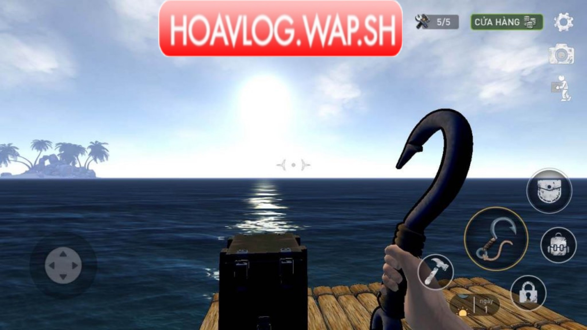 HoaVlog - Survival on Raft hack : Game sinh tồn trên biển Tiếng Việt hack tiền 